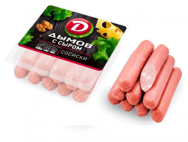 Сосиски с сыром Дымов 464 г 286₽