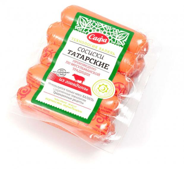 Сосиски Татарские Сафа Халяль 420 г 154₽