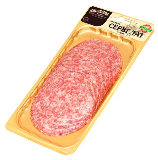 Сервелат сырокопченый Имбирный Егорьевская КГФ полусухой нарезка 150 г 189₽