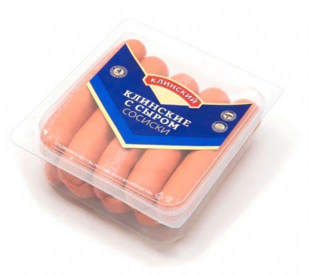 Сосиски Клинский с сыром 470 г 299₽