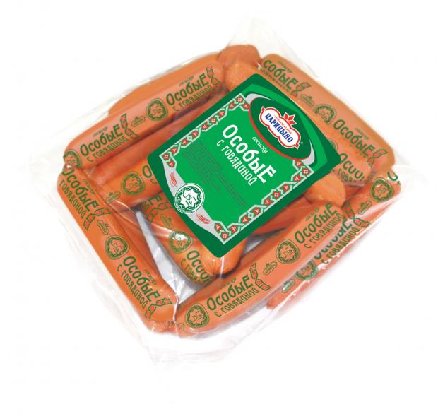 Сосиски Царицыно Особые с говядиной 09-15 кг 1 упаковка 1 кг 243₽