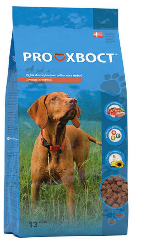 

Сухой корм для собак ProХвост мясное ассорти, 13 кг