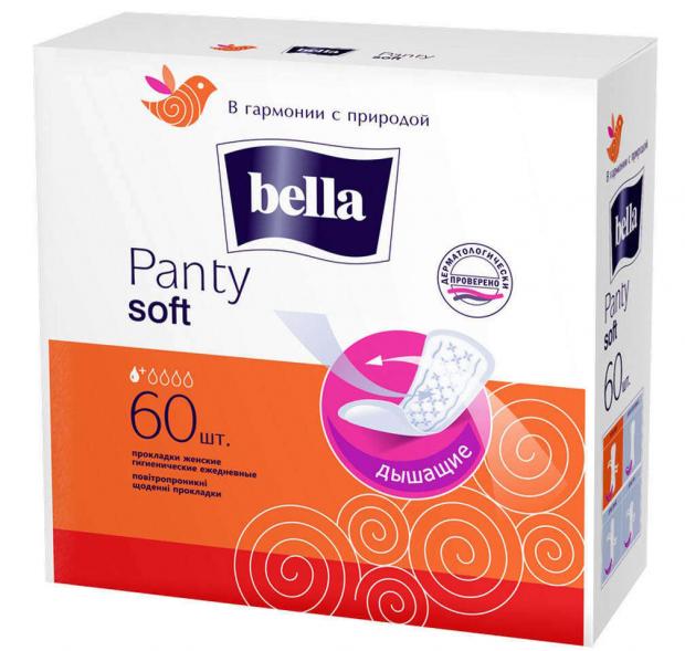Прокладки ежедневные Bella Panty Soft 60 шт 82₽