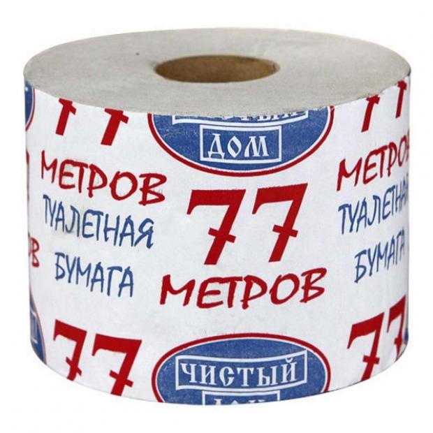 

Туалетная бумага «77 метров» 1 слой, 1 рулон