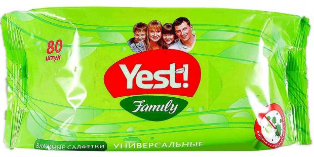 

Влажные салфетки YEST! Универсальные, 80 шт