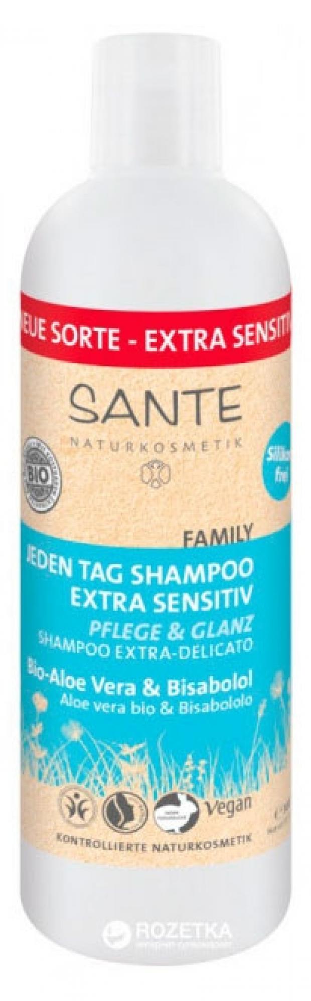 

Шампунь для волос Sante Extra Sensitive с био-алоэ, 300 мл