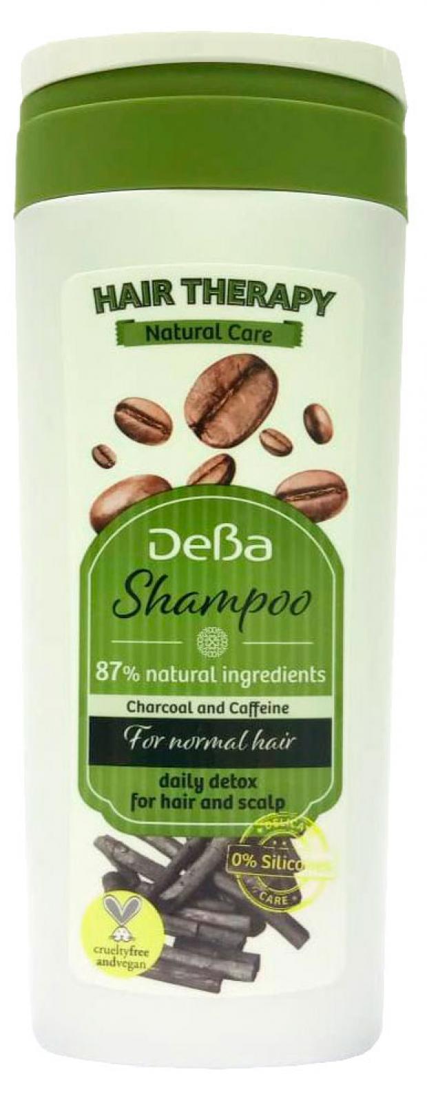 

Шампунь для волос DEBA Hair Therapy с активированным углем и кофеином, 250 мл