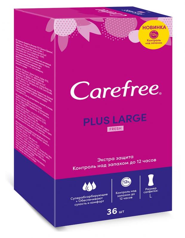 

Прокладки ежедневные Carefree Plus Large Fresh, 36 шт
