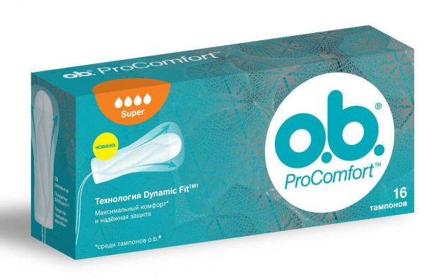 

Тампоны гигиенические O.b. Pro Comfort Super, 16 шт