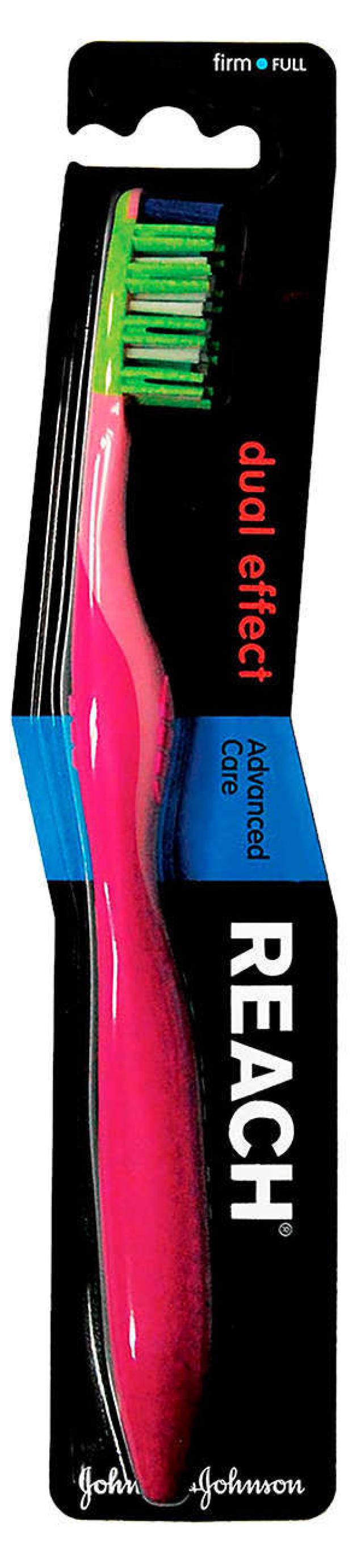 

Зубная щетка Reach Dual Effect жесткая, 1 шт