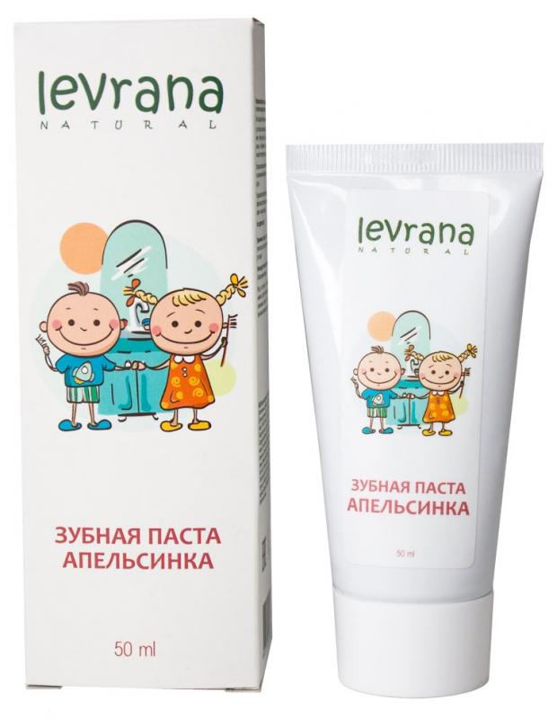 

Зубная паста детская Levrana экстракт апельсина, 50 мл