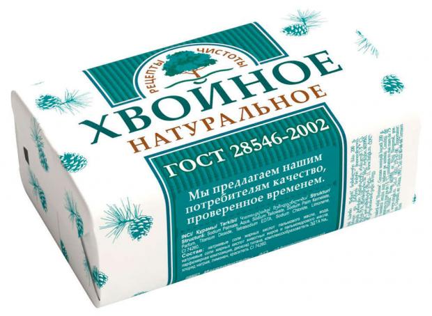 Мыло туалетное Рецепты чистоты Хвойное 180 г 43₽