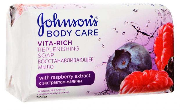 

Мыло туалетное Johnson's Vita-Rich Малина и лесные ягоды, 125 г