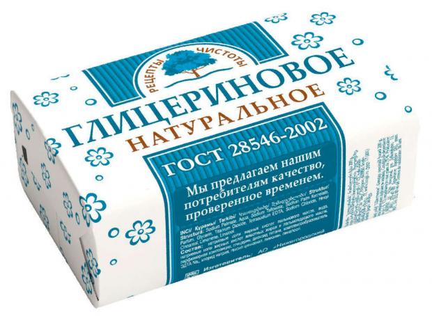 Мыло туалетное «Рецепты чистоты» Глицериновое, 180 г