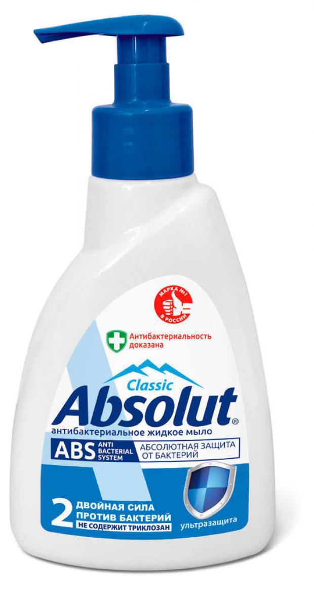 Мыло жидкое антибактериальное Absolut Ультразащита 250 мл 65₽