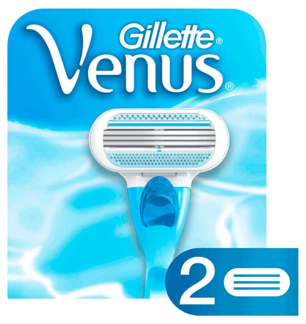 Сменные кассеты для бритья Venus 2 шт 493₽