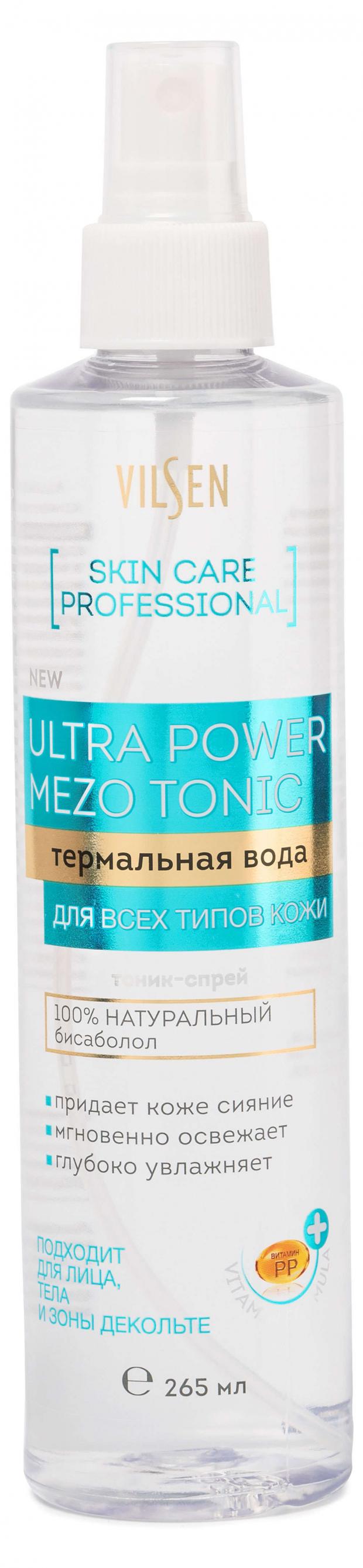 фото Термальная вода vilsen ultra power mezo tonic, 265 мл