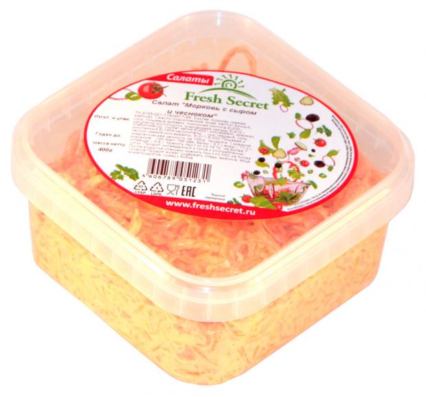 Салат Freshsecret Морковь с сыром и чесноком 400 г 139₽
