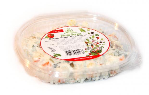 Салат Freshsecret Оливье с языком 180 г 83₽
