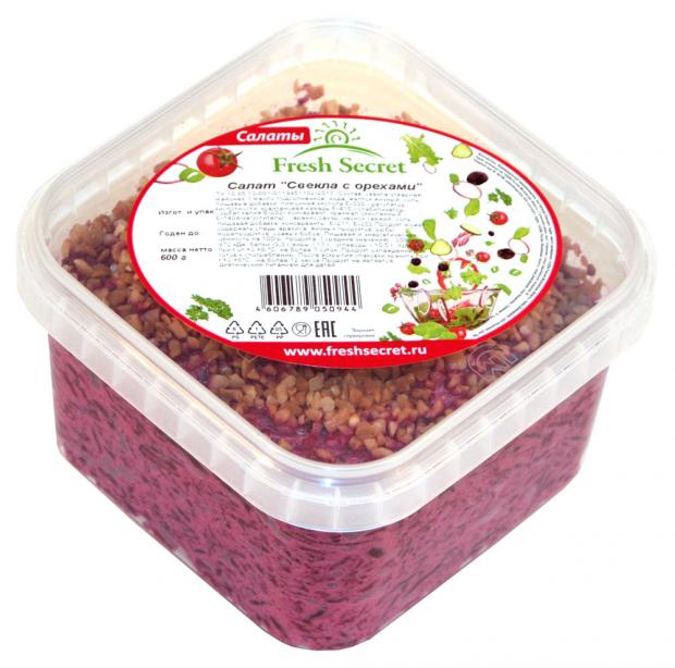 Салат Свекла с орехом Fresh Secret 600 г 148₽