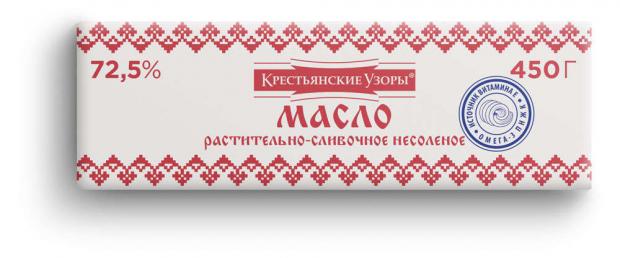 Масло растительно-сливочное Крестьянские узоры 725 450 г 131₽
