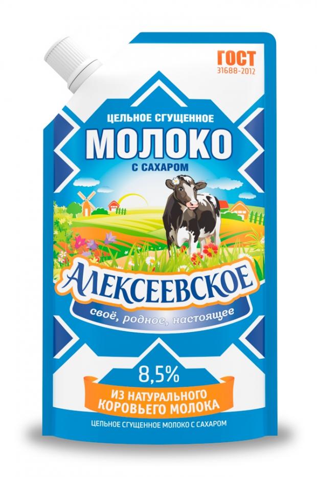 Молоко сгущенное Алексеевское цельное с сахаром 85 650 г 192₽