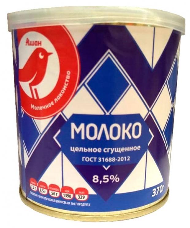 

Молоко сгущенное АШАН цельное ГОСТ 8,5%, 370 г