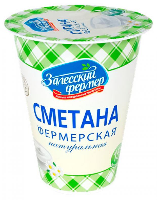 Сметана Залесский Фермер фермерская 15 300 г 71₽