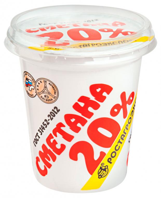 Сметана Ростагроэкспорт 20 320 г 98₽