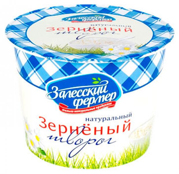 Творог зерненый Залесский Фермер фермерский 5 200 г 74₽