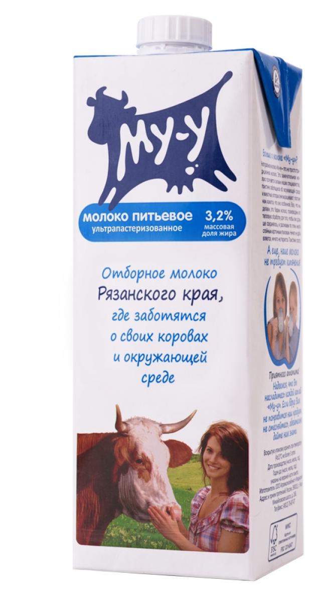 Молоко питьевое «МУ-У» ультрапастеризованное 3,2%, 925 мл