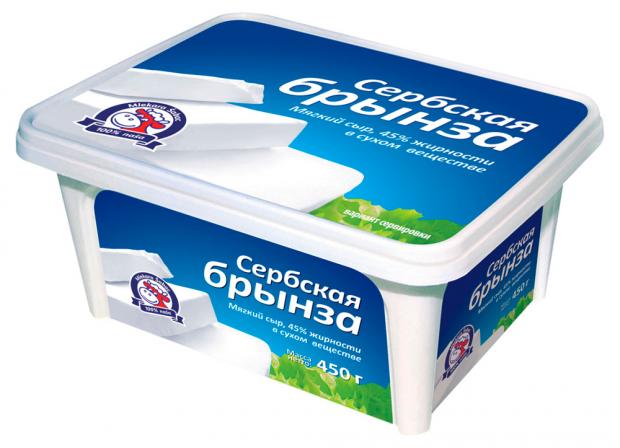 Сыр рассольный Mlekara Sabac Сербская брынза 45 450 г 290₽