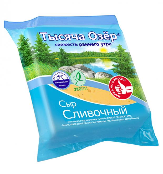 Сыр полутвердый Тысяча Озёр сливочный 50 240 г 214₽
