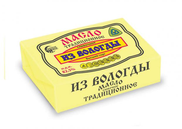Масло сливочное Из Вологды Традиционное 825 180 г 156₽