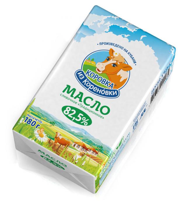 

Масло сливочное «Коровка из Кореновки» 82,5%, 180 г