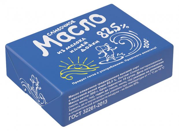 

Масло сливочное «Из молока Нашей дойки» 82,5%, 200 г