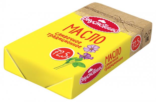 Масло сливочное Вкуснотеево Крестьянское 725 180 г 144₽