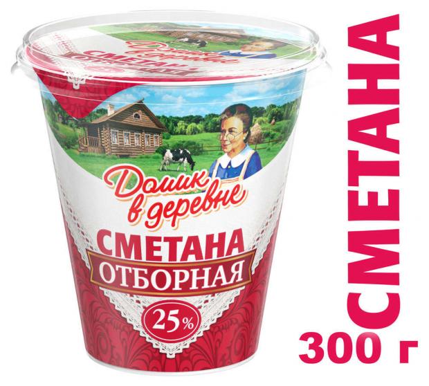 Сметана Домик в деревне 25 300 г 94₽