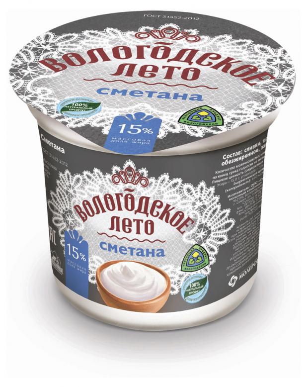

Сметана «Вологодское лето» 15%, 400 г