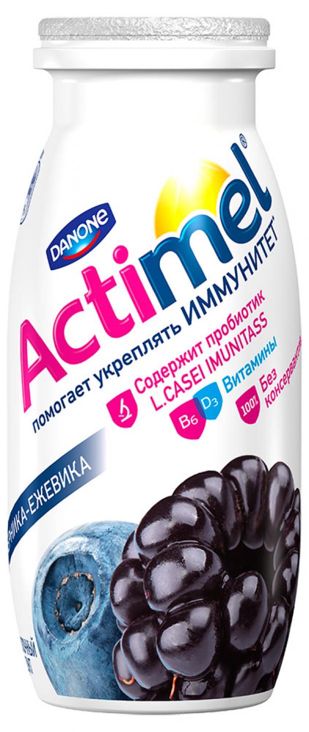

Продукт кисломолочный Actimel обогащенный черника-ежевика 2.5%, 100 г