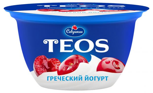 Йогурт Teos Греческий Вишня 2 140 г 46₽