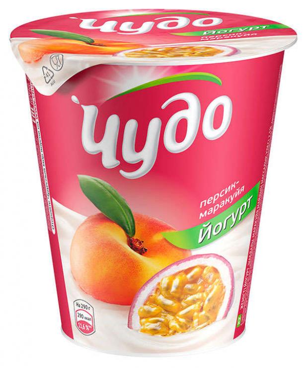 

Йогурт «Чудо» фруктовый персик-маракуйя 2.5%, 290 г