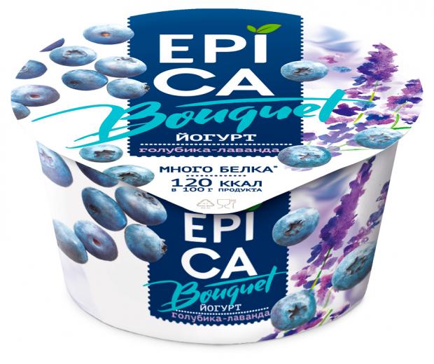 Йогурт Epica Bouquet фруктовый с голубикой и лавандой 48 130 г 50₽