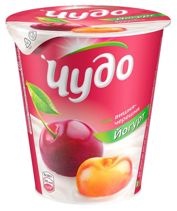 

Йогурт «Чудо» фруктовый со вкусом вишня-черешня 2.5%, 290 г