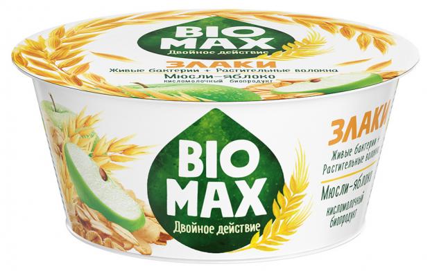 

Продукт кисломолочный Bio-Max обогащенный бифидобактериями и пребиотиком мюсли-яблоко 1.9%, 130 г