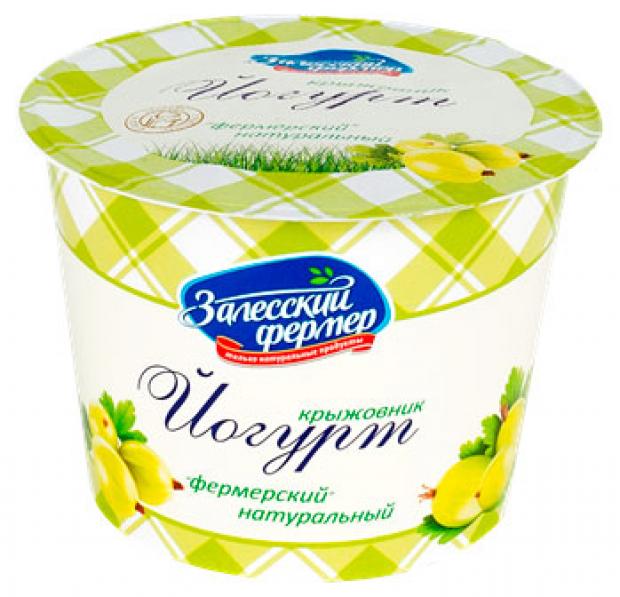 Йогурт Залесский Фермер густой 35 с крыжовником 130 г 35₽