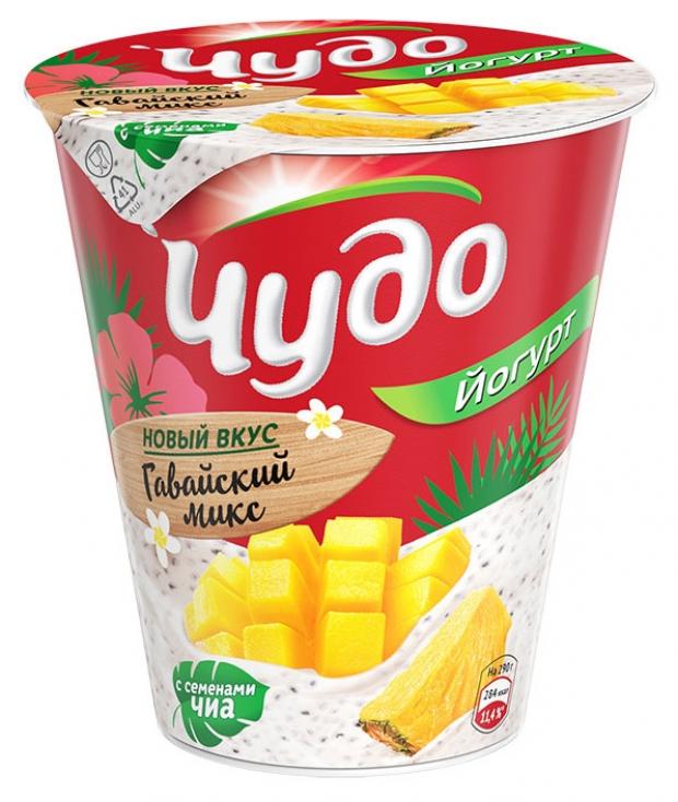 

Йогурт «Чудо» манго-ананас-чиа гавайский микс 2.5%, 290 г