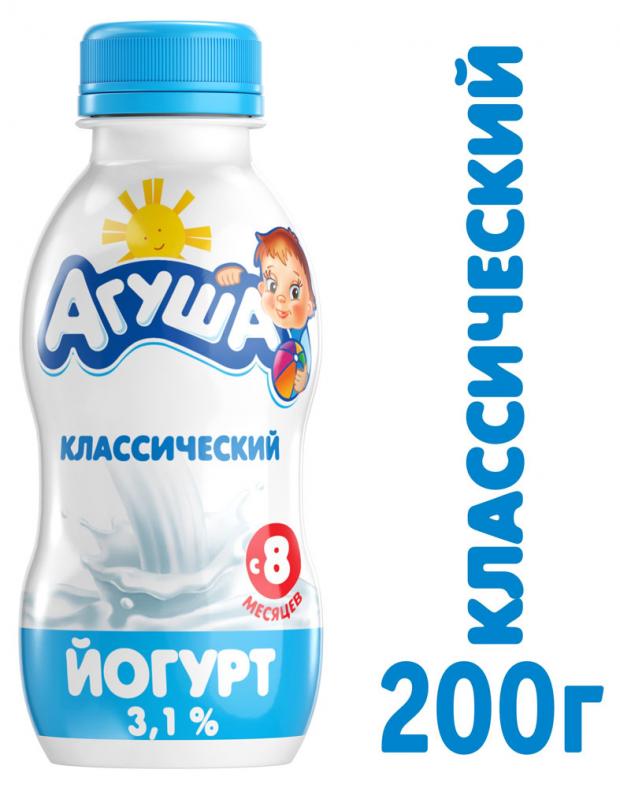 

Йогурт детский «Агуша» натуральный 3,1%, 200 г