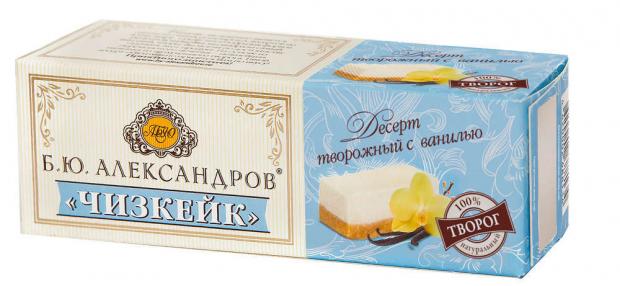 Десерт БЮ Александров творожный с ванилью чизкейк 15 40 г 51₽