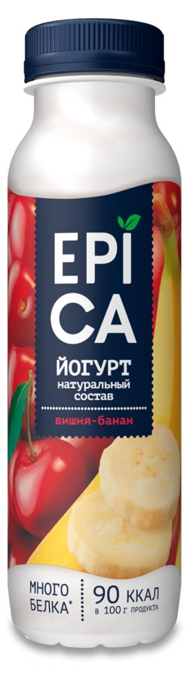 

Йогурт Epica питьевой с вишней и бананом 2.5%, 290 г